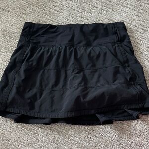 lululemon athletica Black Skort with Built-In Shorts